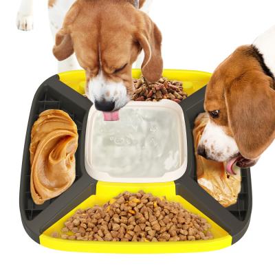 China Multi-Function Automatic Intelligent Smart Drink Water Cat Dog Pet Slow Drinking Food Dispenser Rolls Driver for sale