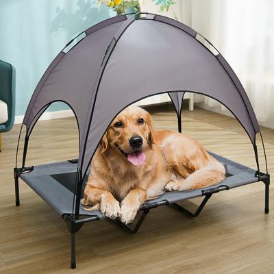 China Igloo Canopy Hammock Breathable Outdoor Funny Lucky Raised Groundbound Hooded Groundbound Dog Raised Bed With Canopy for sale