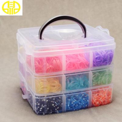 China Rainbow Loom Rubber Band With PP Box Package for sale