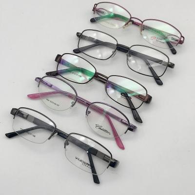 China Logo: Custom Designs Promotional Cheap Colored Metal Price Action Optical Frames Mixed Styles Ready Glasses Frames On Sale for sale