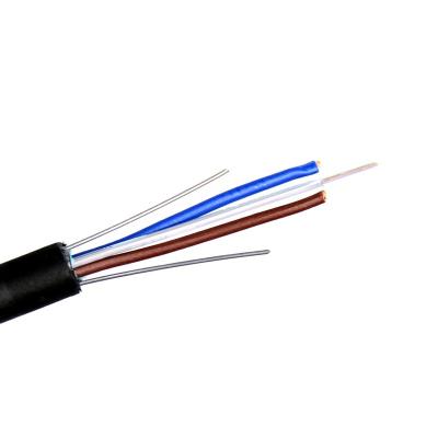 China FTTH 4 Core Photoelectric Compound Line 4 Core Fiber Optic Cable With 2 Core 1 Single Copper Power Line for sale