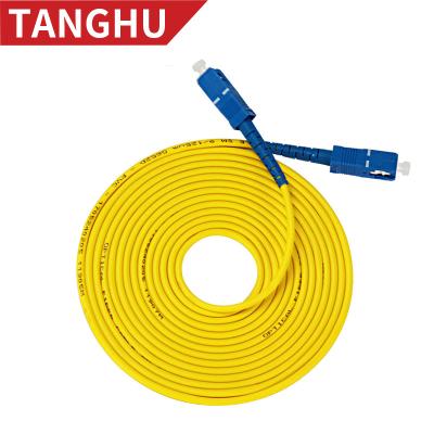 China FTTH FTTH Fiber Optic Patch Cord SC To SC Gigabit Single Mode Fiber Optic Jumper for sale