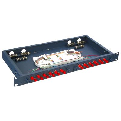 China FTTH Blue Interface Fiber Carrier FC Class Terminal Box Filled With Impact Resistance for sale