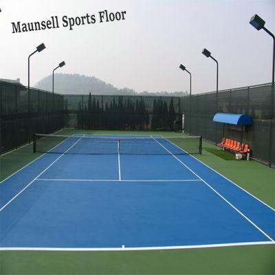 China Anti Slip Outdoor PVC Vinyl Sports Flooring For Tennis Sports Court Club Games for sale