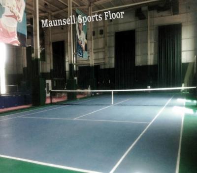 China Syntactic Shock Absorption Tennis Courts Sports PVC Flooring Mats for sale