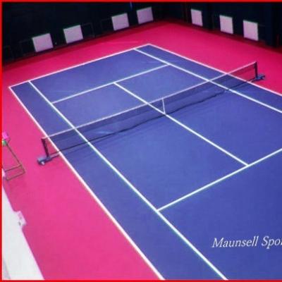 China Professional Plastic Indoor And Outdoor Tennis And Badminton Court Mats 1.8M * 15M * 3.0~10MM Per Roll for sale