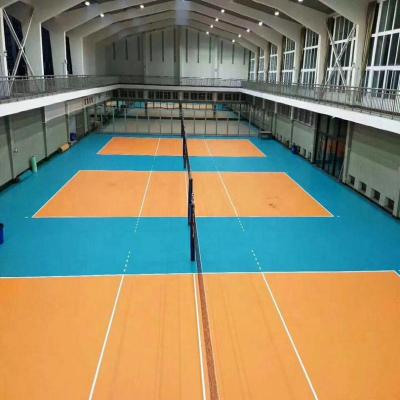 China Anti Slip Type Outdoor 2022 New Outdoor Volleyball PVC Vinyl Sports Flooring Court Mat for sale