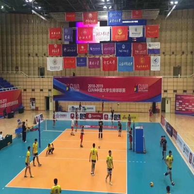 China Sports Court Tennis Volleyball Court Sports PVC Flooring With UV Coating for sale