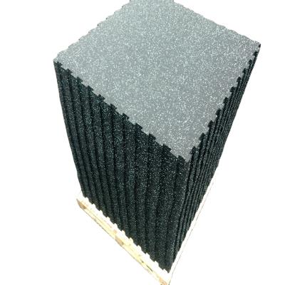 China Mid Century Modern Gymnasium Indoor Sound Reduction Rubber Flooring Tiles for sale