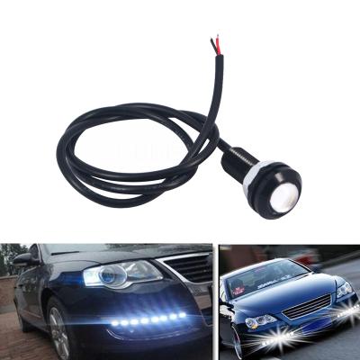 China 2x Car LED Sign Light COB Daytime Running Light Fog Eagle Eye Auto DRL Brake Reversing 18mm Red Yellow 23mm 500 for sale