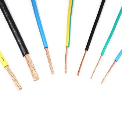 China Construction 2.5 10mm Bare Copper Home Electrical Cable Single Core Stranded Wire 15mm 15mm for sale