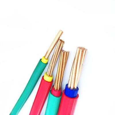 China Construction 3 Core Electrical Wire PVC Insulated Copper Wire 4mm Flexible Residential Home Electrical Wire Suppliers for sale