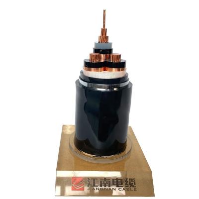 China 3 core xlpe copper core power cable 150mm2 195mm 11kv industrial armored cable pvc cable for sale