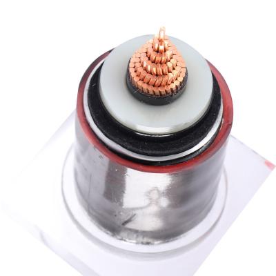 China Power Plant 64/110kV Copper Conductor Corrugated Aluminum Sheath PE Outer Sheath Armored Power Cable High Voltage for sale