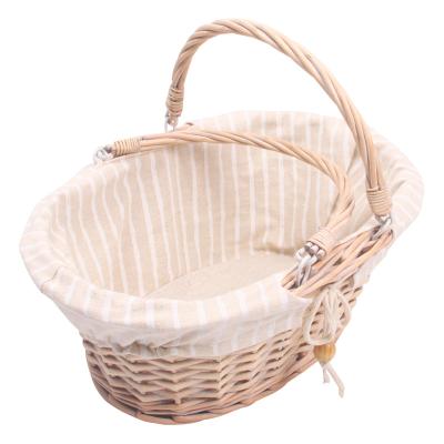 China Good Quality Viable Willow Storage Basket With Handle for sale