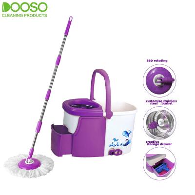 China Sustainable Hot Sale Microfiber 360 Rotating Magic Mop And Bucket for sale