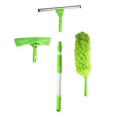 China Viable 2 in 1 Home Window Cleaning Wiper Set with Telescopic Handle for Window Car Window Cleaning for sale