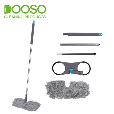 China Dongsu Sustainable Quick Click Easy Clean Double Sided Floor Mop For Household Cleaning for sale