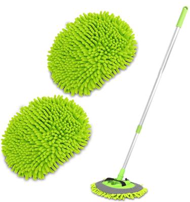 China 2 Viable in 1 Chenille Microfiber Car Wash Brush Mop, Car Cleaning Brush Duster Kit for sale