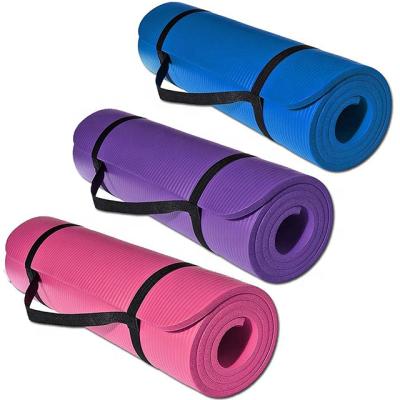 China NBR PARAGON FITNESS Exercise Eco-Friendly Custom Logo Sports Fitness NBR Yoga Mat Extra Thick for sale