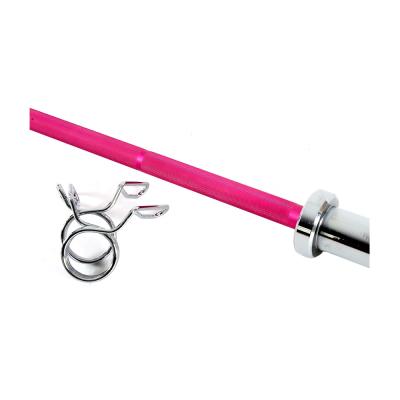 China Commercial PARAGON FITNESS 1800mm Barbell Technique Commercial Barbell Aluminum Women's Bar Women's Bar Ladies Bar, Diameter 28mm, End Handle Diameter 50mm for sale