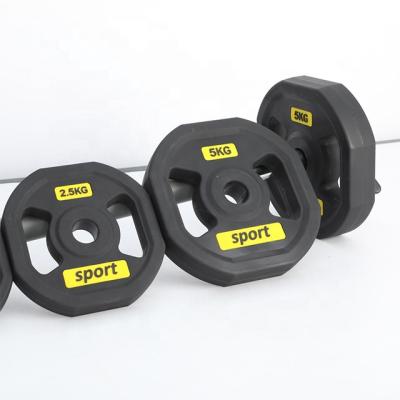 China Commercial PARAGON FITNESS Use Adjustable Barbell Set PU Barbell 20kg Barbell Weight Set Dumbbell Set for sale