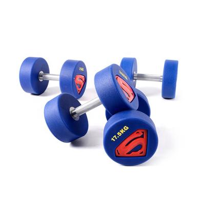 China NEW Commercial PU Weightlifting Usage PARAGON FITNESS Weights Urethane Freestanding Dumbbells Custom Dumbbells for sale