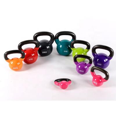 China PARAGON FITNESS All Purpose Home Use Color Vinyl Coated Kettlebell for sale