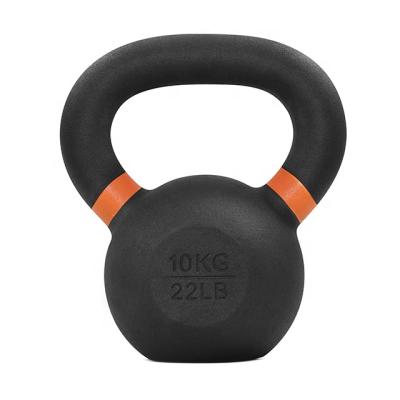 China Commercial FITNESS PARAGON Gravity Use Black Cast Iron Powder Coated Kettlebell for sale