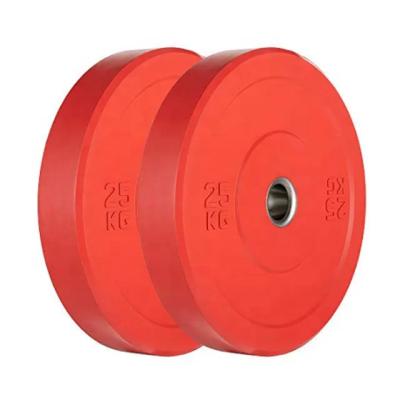 China PARAGON FITNESS Commercial Use Weighlifting Color Rubber Weight Bumper Coated Plate for sale