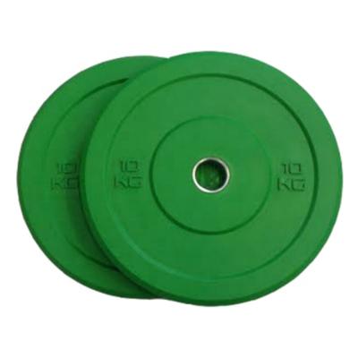 China Commercial Fitness Weightlifting PARAGON FITNESS Rubber Bumper Plates Color Rubber Fitness Barbell Dish for sale