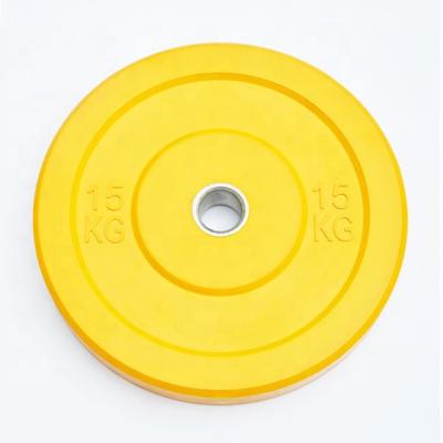 China Barbell Commercial Color Change Weightlifting Competition FITNESS PARANGON Rubber Bumper Plate for sale