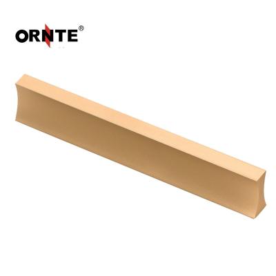 China ORNTE Furniture Pull Handle Aluminum Alloy Wardrobe Handle Wardrobe Metal Accessories Anti-Corrosion Solid Sideboard for sale