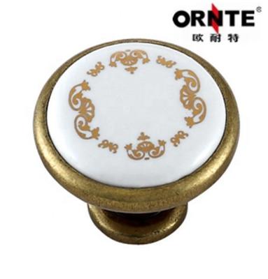 China Traditional antique ceramic handle and ORNTE knob for sale