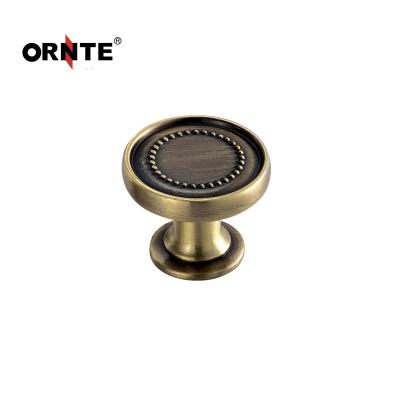 China ORNTE Traditional Antique Zinc Alloy Furniture Cabinet Pull Knob Handle for sale