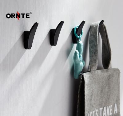 China ORNTE Viable Black Coat Hat Bag Metal Hook Door Hook Hanger Simple Decorative Clothes Hook Cabinet for sale