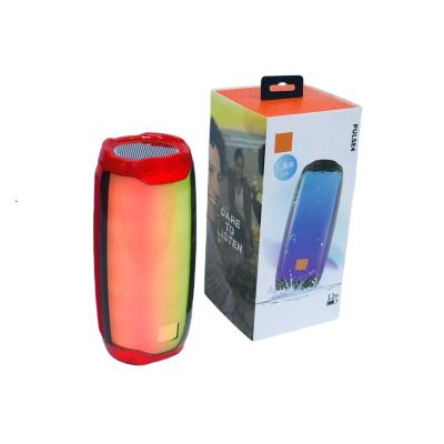 China EZCast Amazon Pulse 4 Speaker Wireless Flame LED TWS Light Function With Rainbow Leakage Speaker Led Portable Flash Player for sale