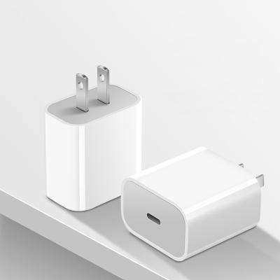 China Fast Type C USB Wall Charger Type C USA 20W Palladium Fast Charger USB Wall Charger For iPhone 12 Pro Mini Max 12 Plug for sale