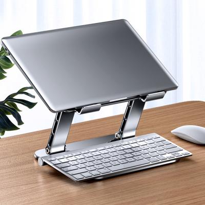 China (Size) 11-17 Inch Adjustable Metal Laptop Stand Metal Desktop Riser Position Desktop Laptop Stand Multifunctional Stand for sale