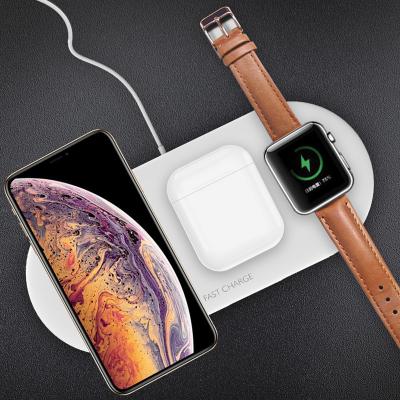 China Mobile Phone New 3 in 1 Fast Charging Wireless Charger for Iphone Iwatch Airpods for sale