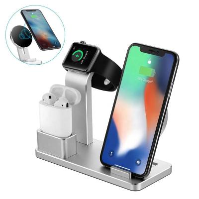 China Mobile Phone Charger Wireless Stand for Phone Watch, Charging Dock Station Charger for Watch Series 4/3/2/1 Phone X 8 XS for sale