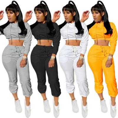 China Anti-pilling suit set women's two-piece hoodie women's clothing new sports casual short long sleeve for sale