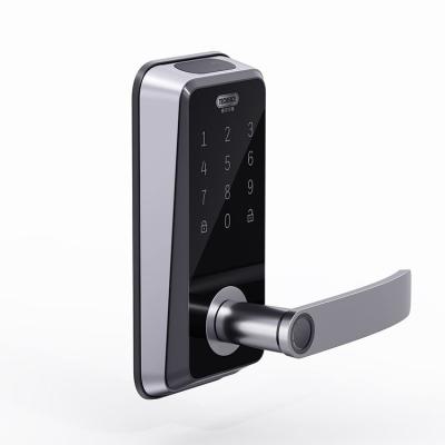 China Zinc Alloy / 304 Stainless Steel Single Latch Smart Electronic Fingerprint Biometric Door Lock for sale