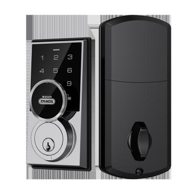 China Simplicity and elegent exterior locks smart door lock home security door password lock rigging wifi auto smart cell phone Tuya for sale