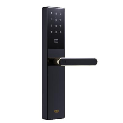 China Zinc Alloy/New 304 Stainless Steel Smart WiFi Tuya Fingerprint Available Lock Door With Password Master Card Smart Home Hotel Residence Digital Smart Lock Door for sale