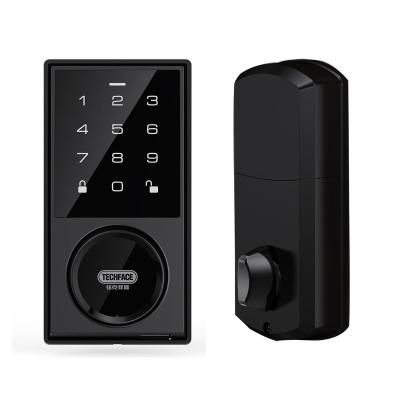 China Simplicity and elegent T631 American Home Office Door Locks Touch Screen Digital Adjustable Deadbolt Hidden Keyhole Hidden Electronic Smart Door Lock for sale