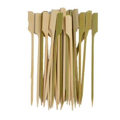 China 18cm Sustainable Length Natural Bamboo Paddle Picks Skewers For BBQ, Kabab, Party Fruit, Hamburg, Sandwich, Cocktail for sale