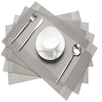 China Sustainable Stylish Heat Resistant PVC Table Set Mat For Party Dinner Picnic for sale