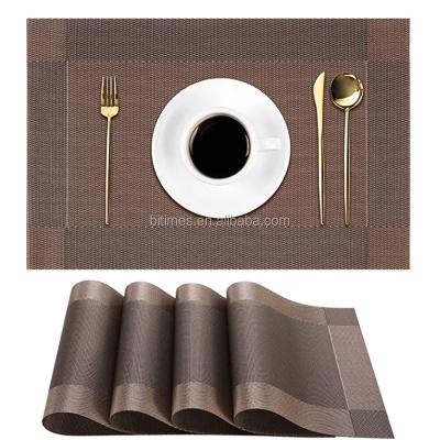 China Sustainable Popular Heat Resistant PVC Home Dinner Table Set Mat For Party for sale