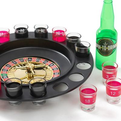 China Sustainable 16 Shot Drinking Roulette Set For Bar And Party Game for sale